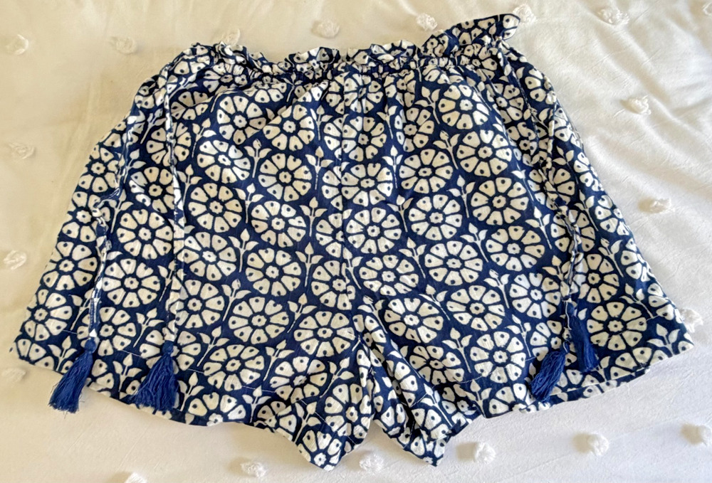 Roller Rabbit x Target Women's Daisy Floral Side-Tie Beach Pull-On Shorts S